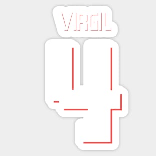 Virgil Van Dijk Liverpool Third Jersey 22/23 Sticker